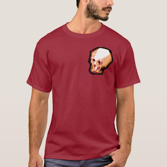 Skull (maroon) T-Shirt (Front)