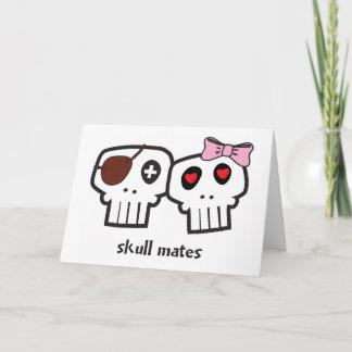 Skull Mates Valentine Holiday Card