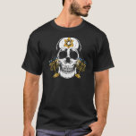 Skull Menorah Hanukkah Cool Skeleton Chanukah Jewi T-Shirt<br><div class="desc">Skull Menorah Hanukkah Cool Skeleton Chanukah Jewish Holiday</div>