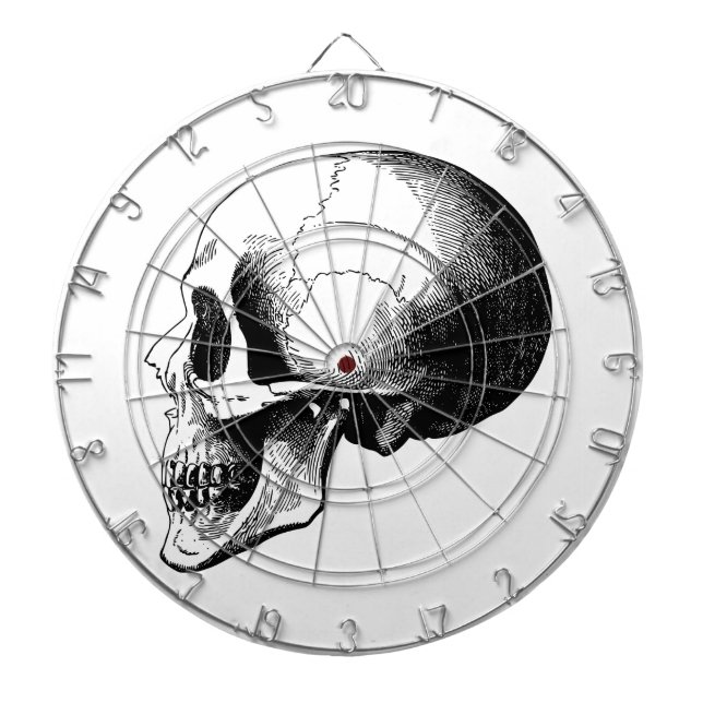 Skull Metal Cage Dartboard (Front)