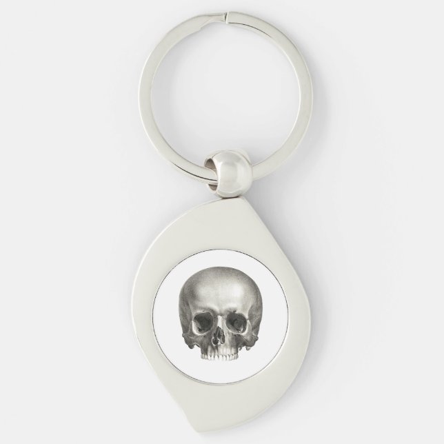 Skull Metal Keychain (Front)