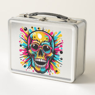 Skull Metal Lunch Box