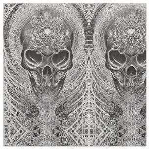 Skull Mirror Fabric
