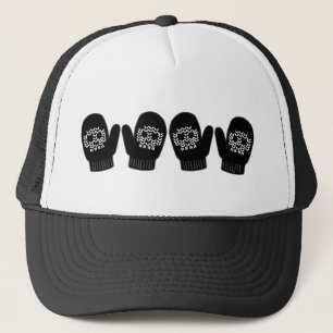 Skull Mittens Trucker Hat