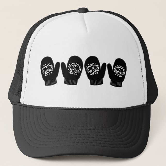Skull Mittens Trucker Hat (Front)