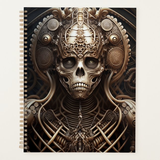 Skull Monster Skeleton Horror Planner (Front)