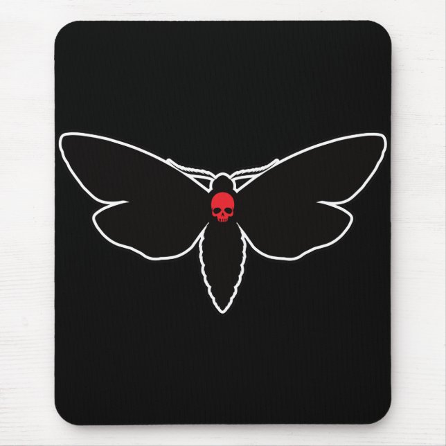 Skull Moths Skull Moth Death Moth – Entomology Mouse Pad (Front)
