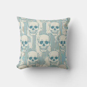 Skull Motif: Seamless Freehand Pattern Cushion