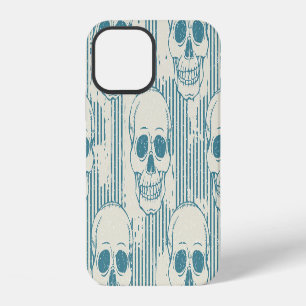 Skull Motif: Seamless Freehand Pattern iPhone 12 Case