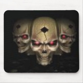 skull mouse pad