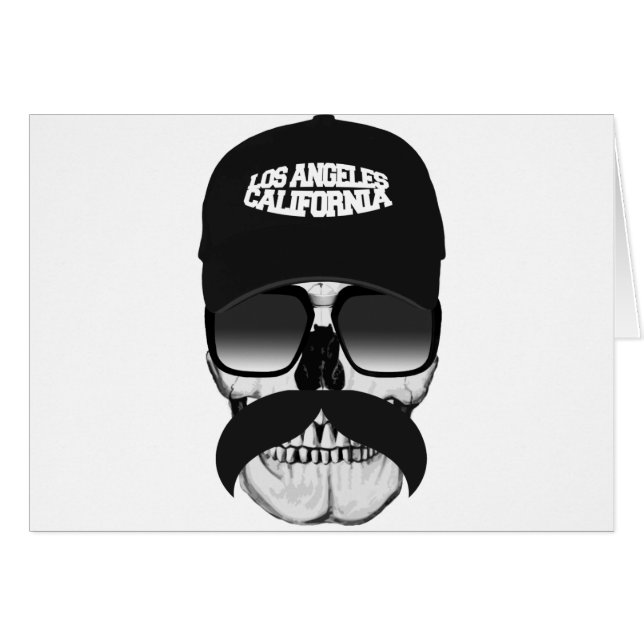 Skull moustache California (Front Horizontal)