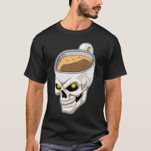 Skull Mug Coffee T-Shirt