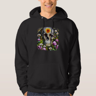 Skull Mushrooms Gothic Skull Art Mushroom Cottagec Hoodie