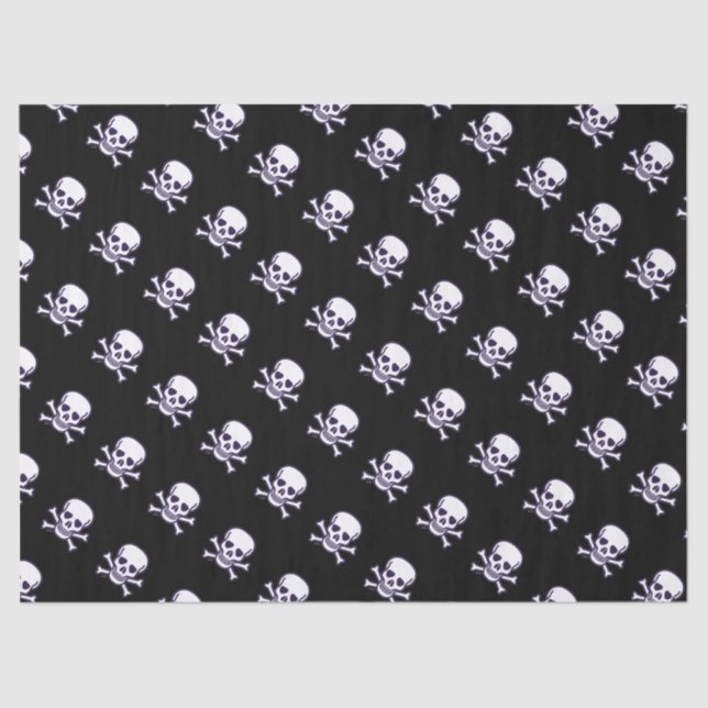 Skull n Bones black tissue paper (Front)