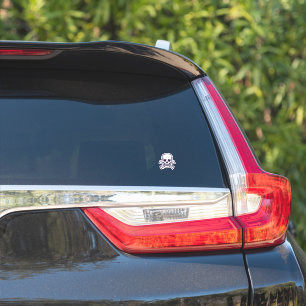 Skull n Bones contour sticker