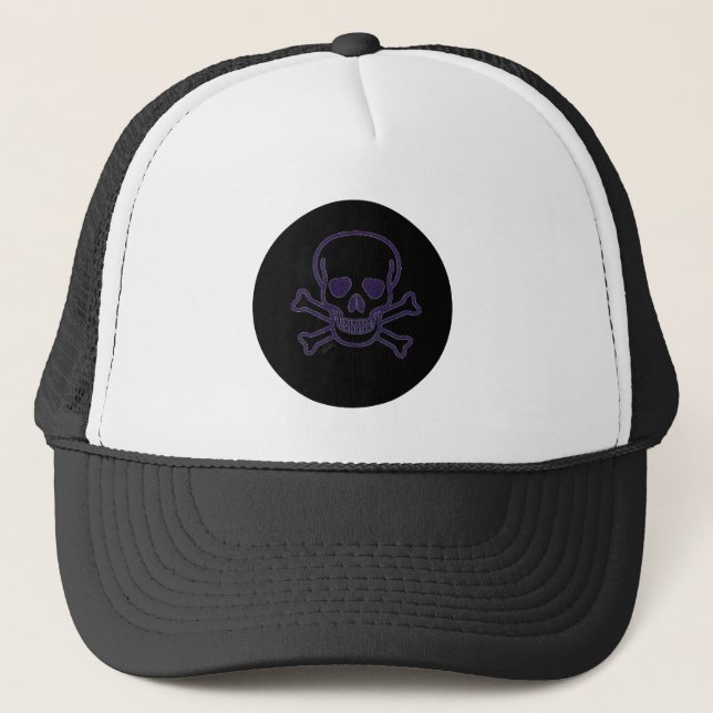 Skull n Bones Ghost trucker hat (Front)