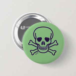 Skull n Bones green button