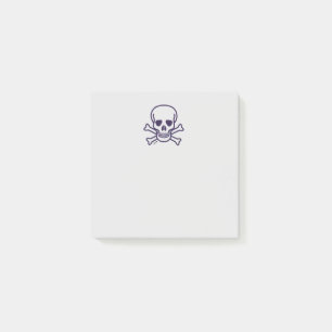 Skull n Bones grey 3x3 note pads
