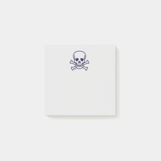 Skull n Bones grey note pads (Front)