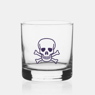 Skull n Bones rocks glass