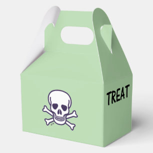 Skull n Bones Trick Treat green gable favour boxes