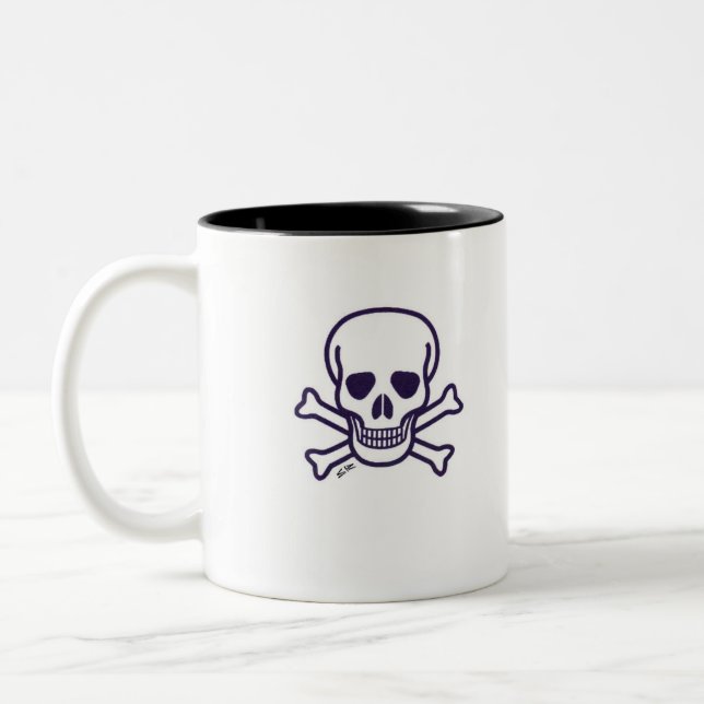 Skull n Bones two tone mug (Left)