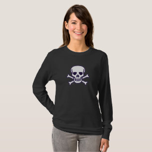 Skull n Bones women black long sleeve shirt