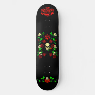 Skull N Roses 3D  Skateboard