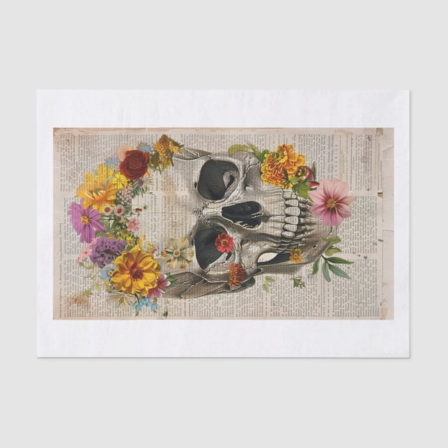 Skull News4 Tissue Paper (Front)