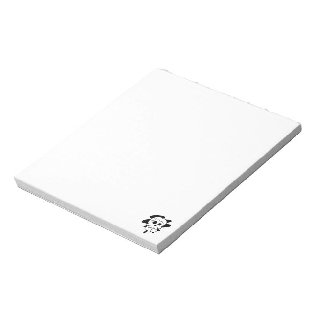 Skull Notepad 5.5" x 6" (Black) (Rotated)