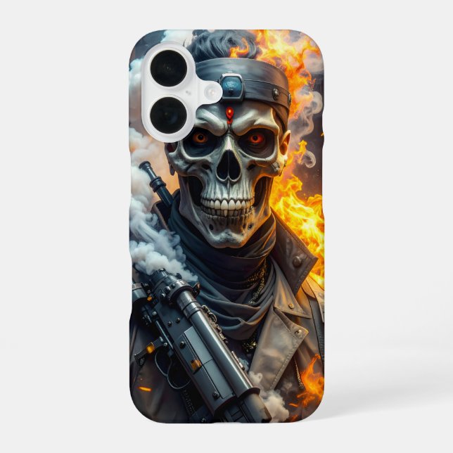 Skull of Doom iPhone 16 Case (Back)