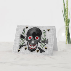 Skull of Hearts Holiday Card