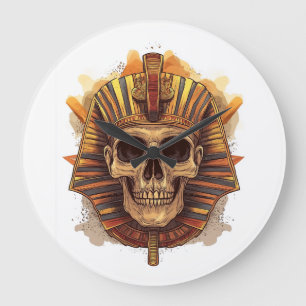 Skull of the Pharaoh Large Clock