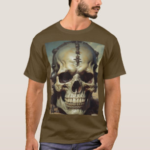 Skull Oil Painting Style Painting Illustration T-Shirt