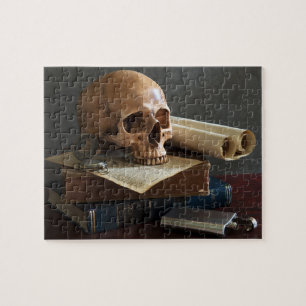Skull on Books puzzle
