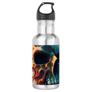 Skull on the beach 532 ml water bottle