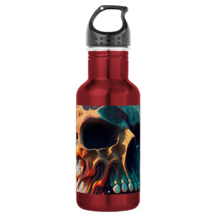 Skull on the beach 532 ml water bottle