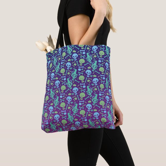 Skull Party Tote Bag (Close Up)
