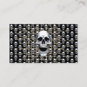 Skull Pattern Identity Card for Bold Professionals