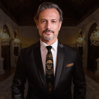 Skull Pattern | Neck Tie | Black