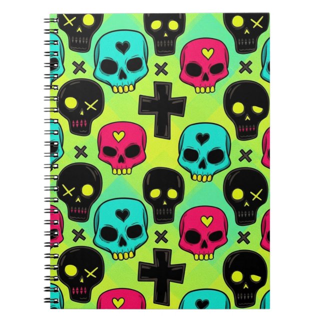 Skull Pattern Notebook (Front)