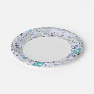 Skull Pattern Paper Plate