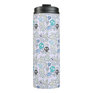 Skull Pattern Thermal Tumbler