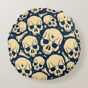 Skull Pattern Throw Pillow