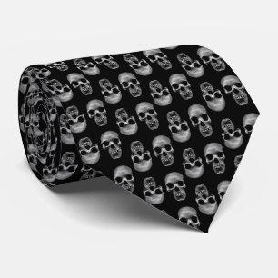 Skull Pattern Tie
