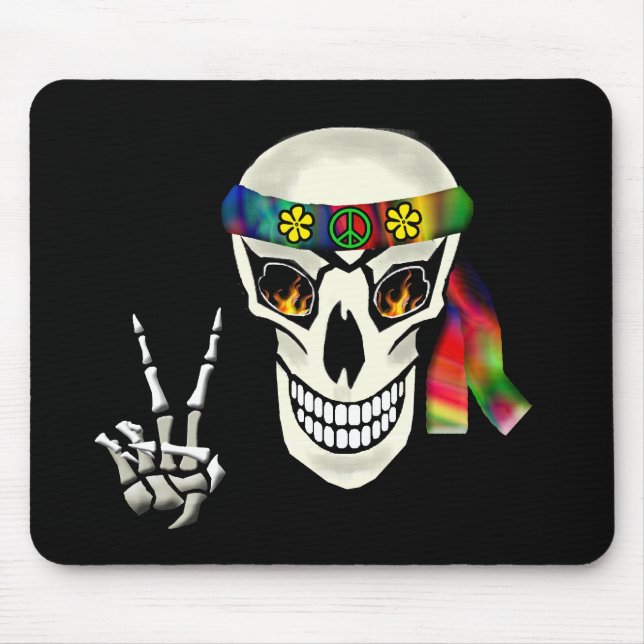 Skull Peace Mouse Pad (Front)