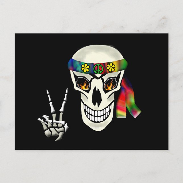 Skull Peace Postcard (Front)