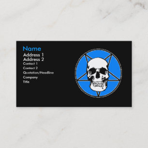 Skull Pentigram Profile Card