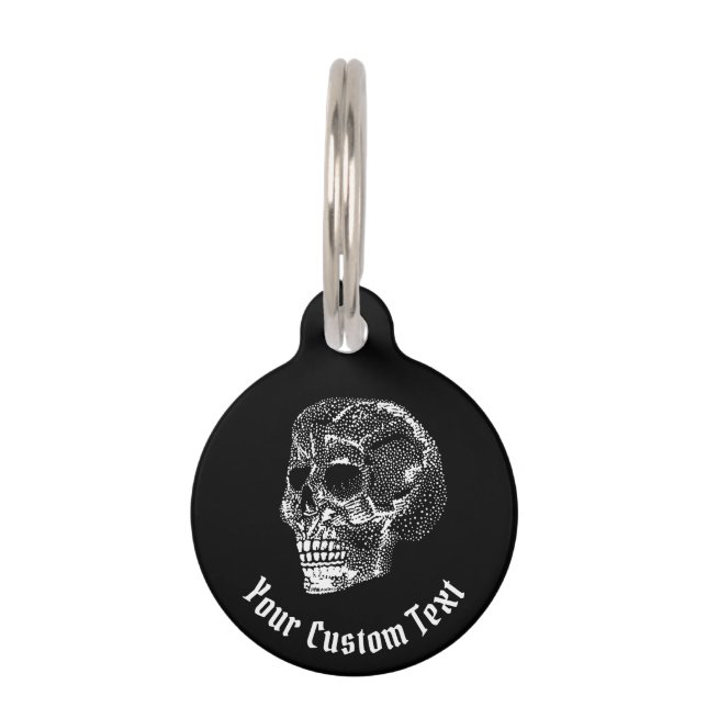Skull Pet ID Tag (Front)