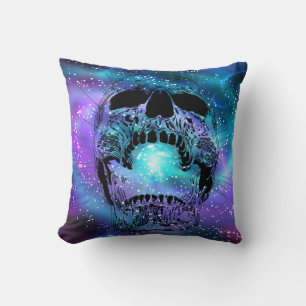 Skull Pillows  Earth Galaxy Skull